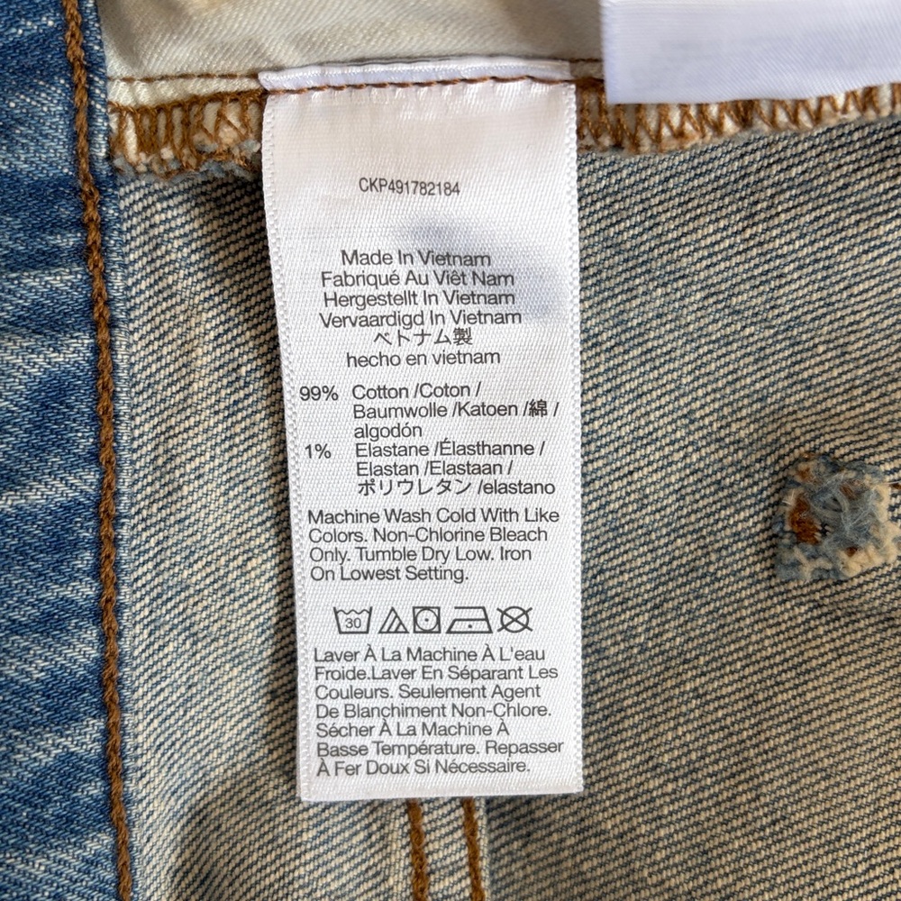 Madewell The Perfect Vintage Wide‎ Leg Jean Size 30P Blue Denim - Picture 10 of 13